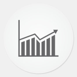 diagram-pictogram-zaken-symbool-grafiek ronde sticker