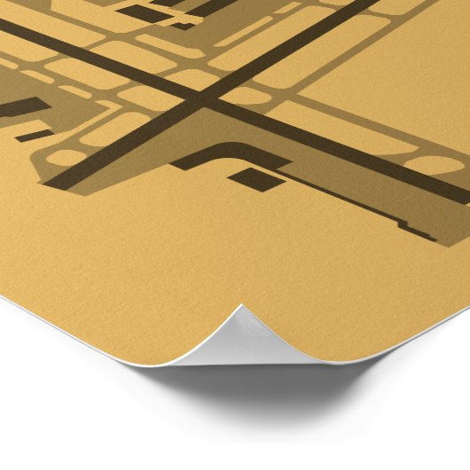 Diagram Poster Burbank Bob Hope Airport (BUR) (Hoek)