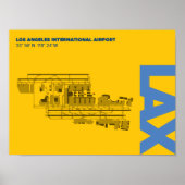 Diagram-Poster Los Angeles Airport (LAX) Poster (Voorkant)