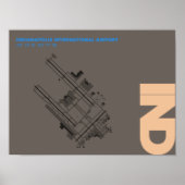 Diagram Poster luchthaven Indianapolis (IND) (Voorkant)