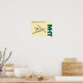 Diagram-Poster Manchester Airport (MHT) Poster (Keuken)