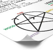  Diagram Schematic Chinese Meridians Human Body  Poster (Hoek)