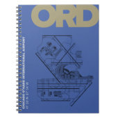 Diagram van Chicago O'Hare Airport (ORD)-notebook Notitieboek (Voorkant)