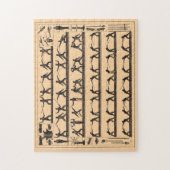  diagram van de omheining van zwaardmakende wapens legpuzzel (Verticaal)