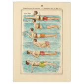  diagram van de zwemles klembord (Achterkant)