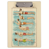  diagram van de zwemles klembord (Voorkant)