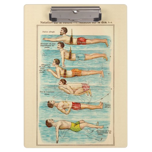  diagram van de zwemles klembord (Voorkant)