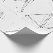 Diagram van fietsframegeometrie cadeaupapier (Hoek)