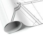 Diagram van fietsframegeometrie cadeaupapier (Rol Hoek)