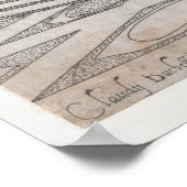  diagram van het Romeinse colosseum (1581) Poster (Hoek)