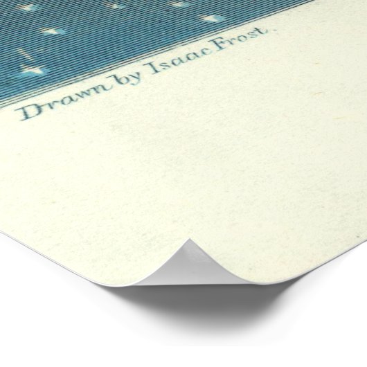  diagram van het zonnestelsel (1846) poster (Hoek)