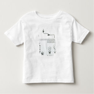 Diagrammen van lampen en steunen daarvan kinder shirts