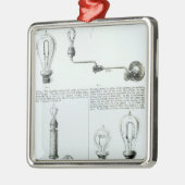 Diagrammen van lampen en steunen daarvan metalen ornament (Links)