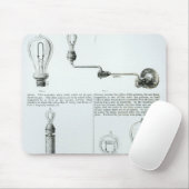 Diagrammen van lampen en steunen daarvan muismat (Met muis)