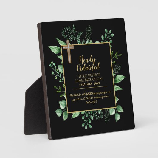 DIaken Nieuw Toegewijde Bijbeltekst Geschenk Herde Fotoplaat (Voorkant)