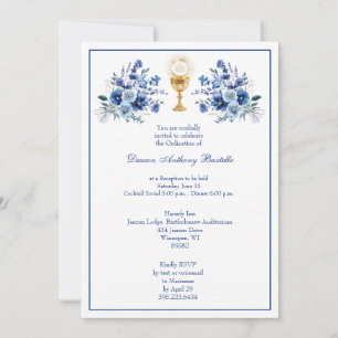Diaken Priester Ordinatie Receptie Bloemen Kaart