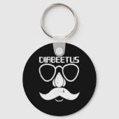 Diakever Beard Diabetes Awareness Gift Sleutelhanger (Voorkant)
