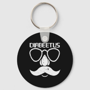 Diakever Beard Diabetes Awareness Gift Sleutelhanger