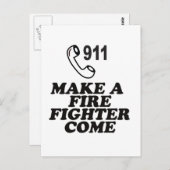 DIAL 911 BRAND BRIEFKAART (Voorkant / Achterkant)