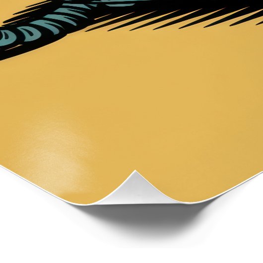 "Dial 'Like'" Retro Phone with Pop Art Emoji Perfect Poster (Hoek)