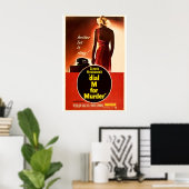 Dial M for Murder 1954 Film POSTER PRINT A5-A1 (Thuiskantoor)