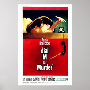 Dial M for Murder 1954 Film POSTERAFDRUK A5-A1 Poster