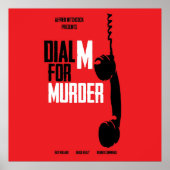 Dial M voor Murder - Alfred Hitchcock Poster (Voorkant)