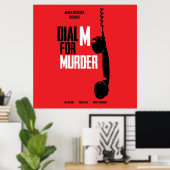 Dial M voor Murder - Alfred Hitchcock Poster (Thuiskantoor)