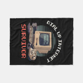 Dial Up Internet Survivor Funny Retro Computer Lov Fleece Deken (Voorkant (Horizontaal))