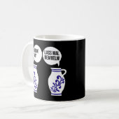 Dialect Hessen Apples Bembel Cider Jug Egg Gourd W Koffiemok (Voorkant links)