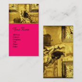 DIALECTICA ALLEGORY Gold Yellow, Roze, Fuchsia Visitekaartje (Voorkant / Achterkant)
