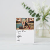 DIALECTICA, blauw groen bruin, wit Visitekaartje (Staand voorkant)