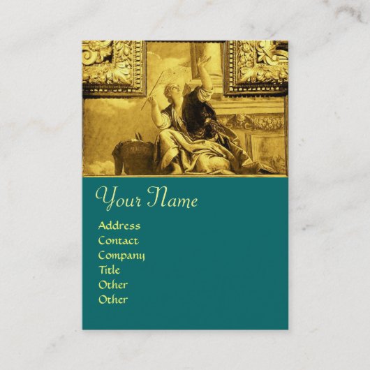 DIALECTICA, goudgeel Visitekaartje (Voorkant)