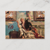 DIALECTICA MONOGRAM, blauw groen bruin Visitekaartje (Achterkant)