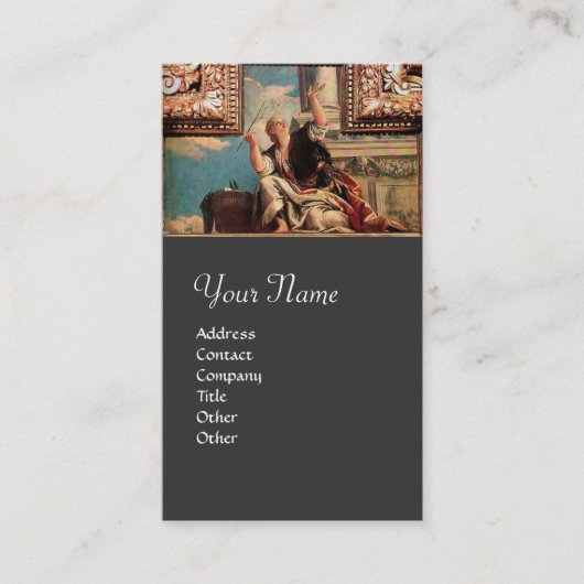 DIALECTICS, blauw groen bruin, grijs Visitekaartje (Voorkant)