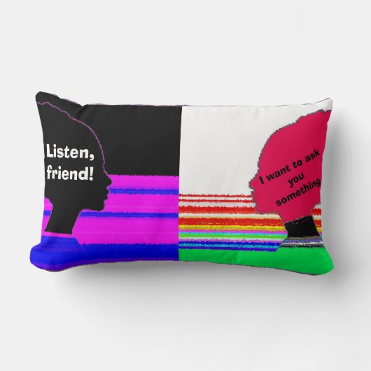Dialogue Art Pillow Kussen (Voorkant)