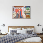 Dialoog tussen Boethius en Filosofie Canvas Afdruk (Insitu (Slaapkamer))