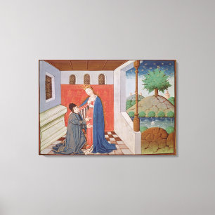 Dialoog tussen Boethius en Filosofie Canvas Afdruk