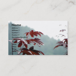 Dialoogvenster Najaar/profielkaart Visitekaartje