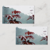 Dialoogvenster Najaar/profielkaart Visitekaartje (Voorkant / Achterkant)