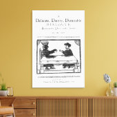 Dialoogvenster Schitterende schade Canvas Afdruk (Insitu (Woonkamer))