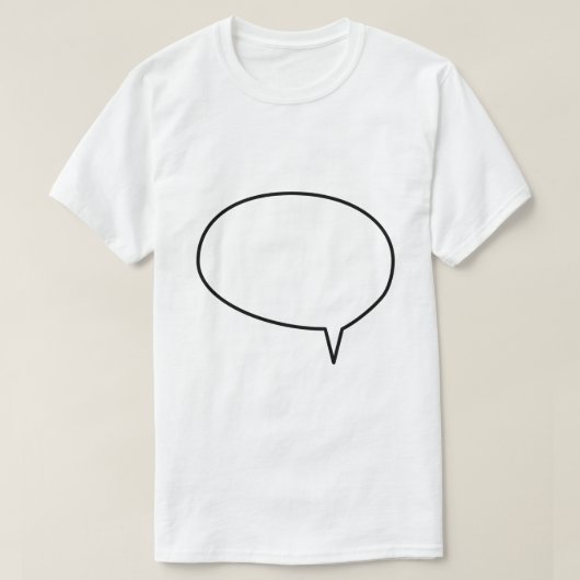 Dialoogvensterballon T-shirt (Design voorkant)