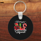 Dialyse Elf Squad Kerstdialyse Verpleegster Matchi Sleutelhanger (Voorkant)