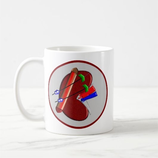 Dialyse- en nierschenkingen koffiemok (Links)