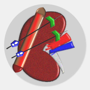 Dialyse- en nierschenkingen ronde sticker