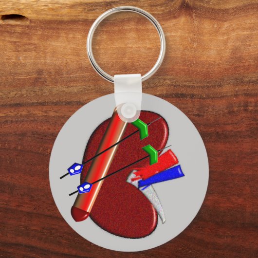 Dialyse- en nierschenkingen sleutelhanger (Voorkant)