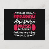 Dialyse Geweldige dialyse technicus Briefkaart (Voorkant)