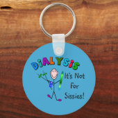 Dialyse "Het is niet voor raketten" Sleutelhanger  (Voorkant)