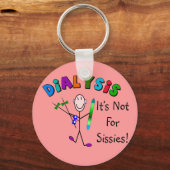 Dialyse "Het is niet voor raketten" Sleutelhanger (Voorkant)