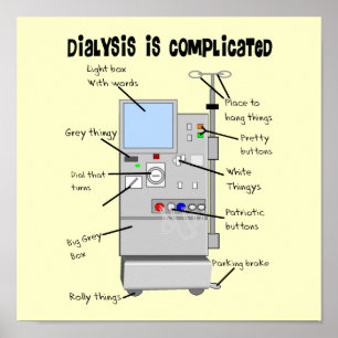 Dialyse Humor Gifts for Nurses, Technieken, Patiën Poster